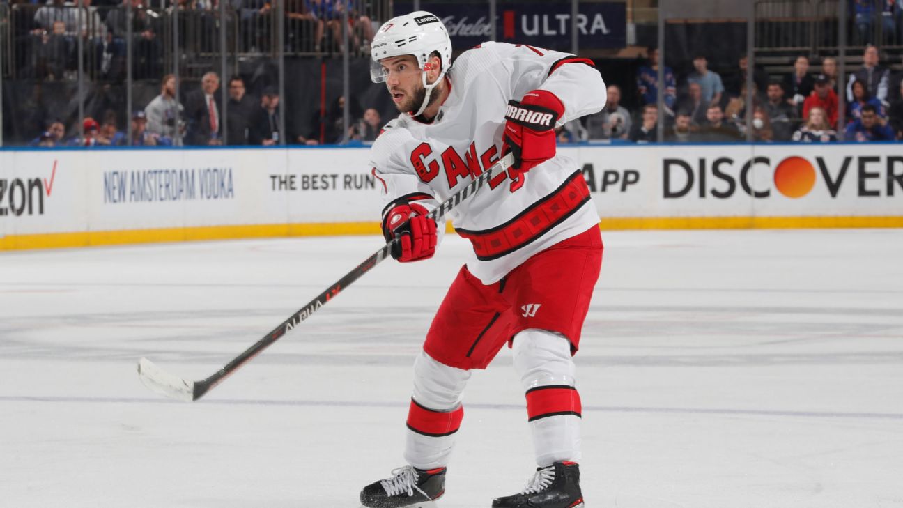 Report: Hurricanes' Tony DeAngelo trade with Flyers 'hits snag