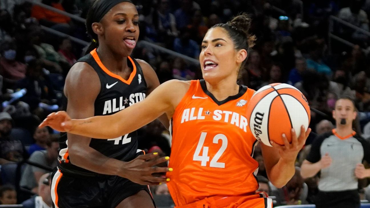 Kelsey Plum's Aces teammates hilariously mock her tiny WNBA All-Star MVP  trophy