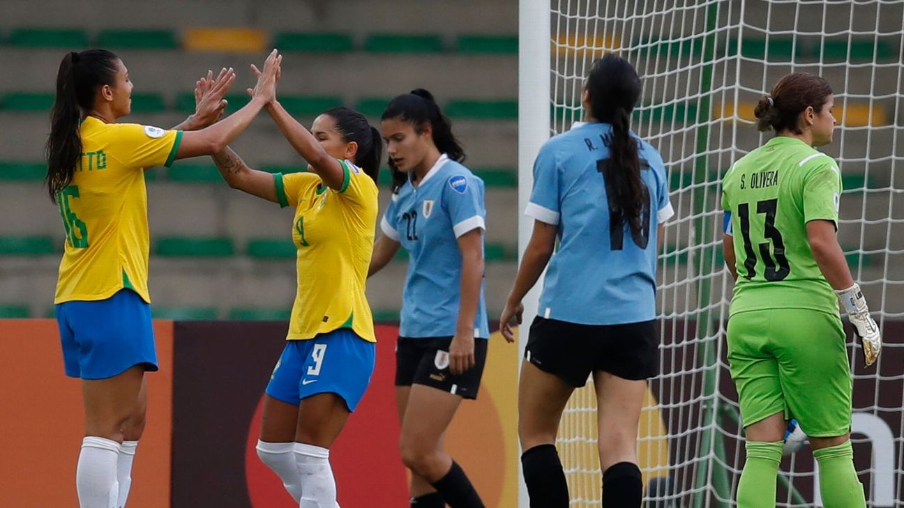 Copa América Femenina  Argentina goleó a Uruguay en el Grupo B