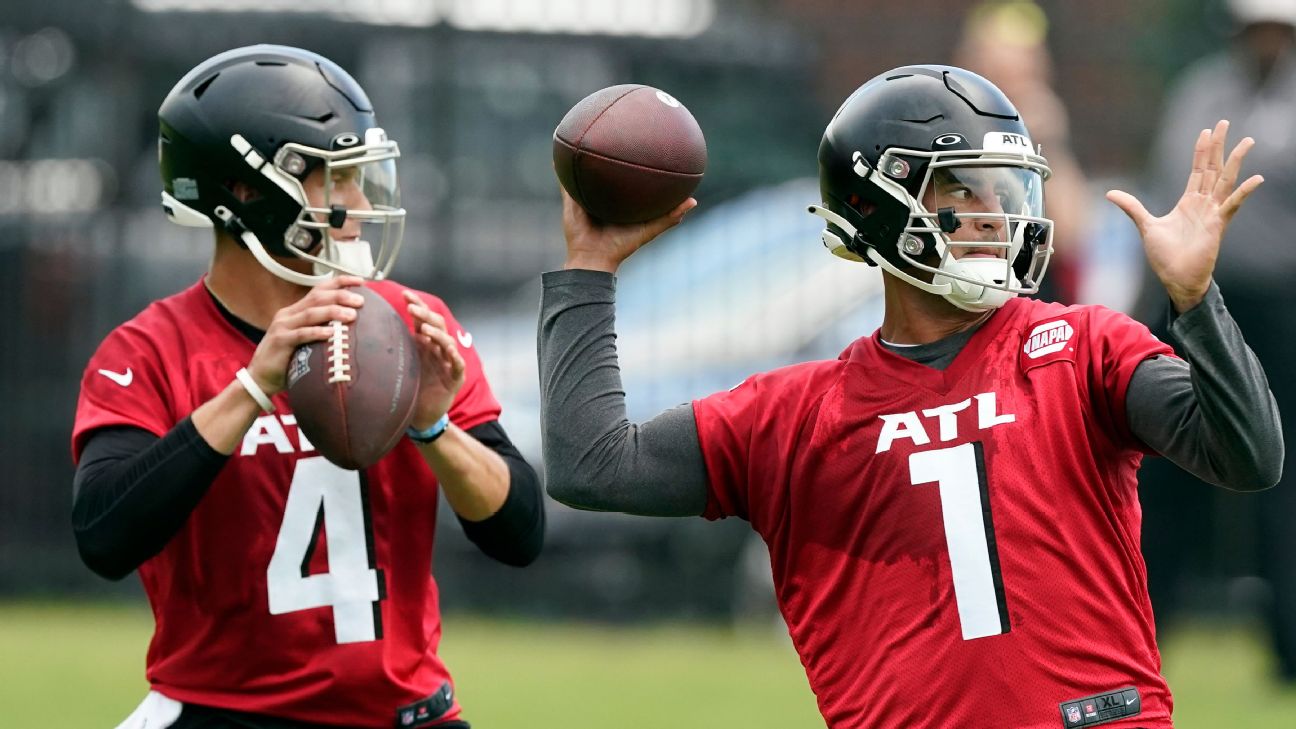 Mariota, Ridder dominating QB snaps at Falcons training camp - The Sumter  Item