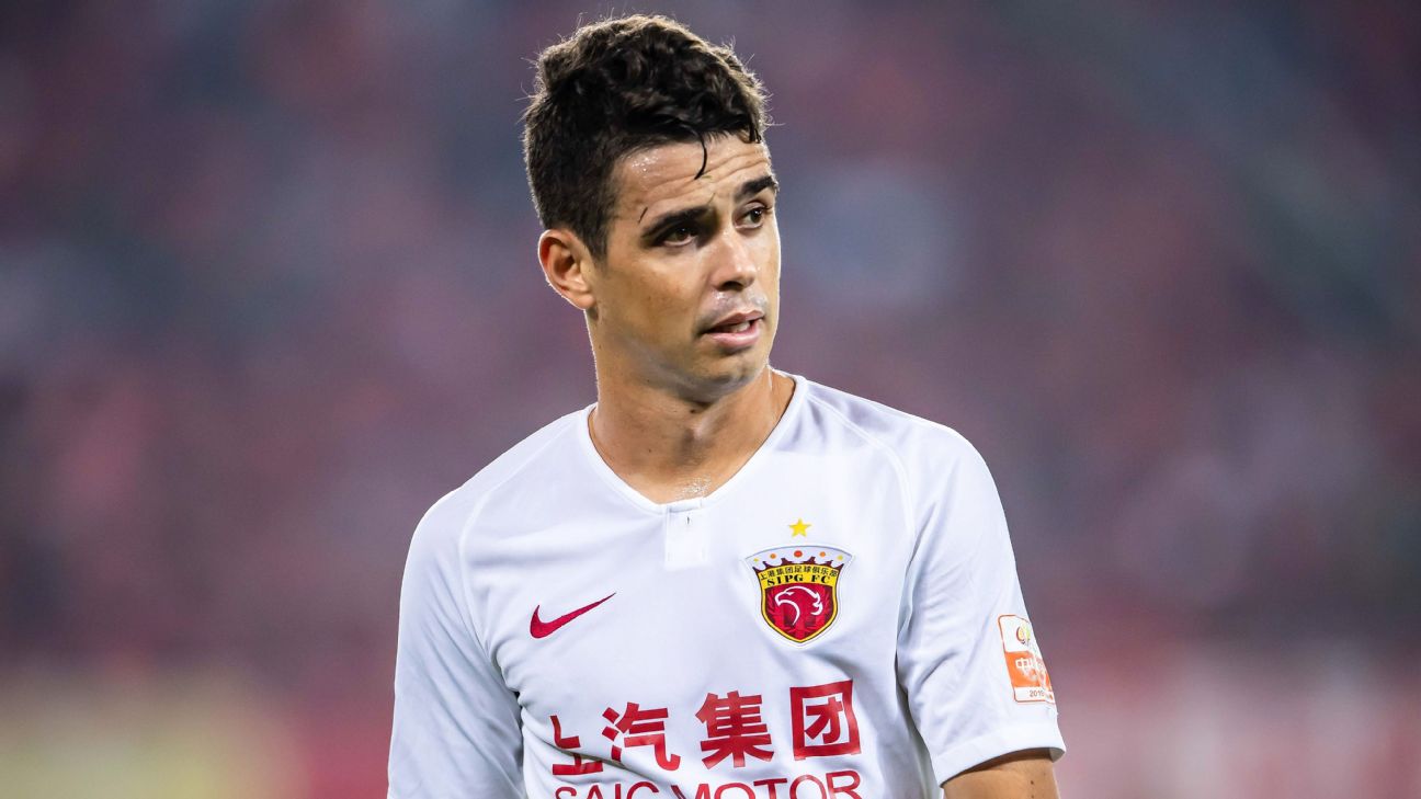 Oscar é o jogador mais valioso do Campeonato Chinês