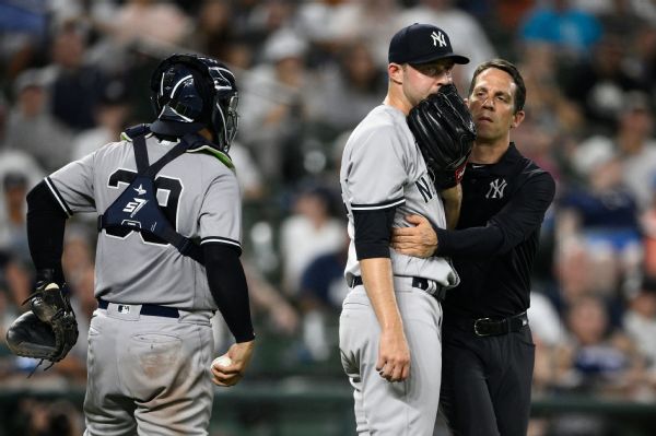 Yankees worried over elbow injury to RHP King