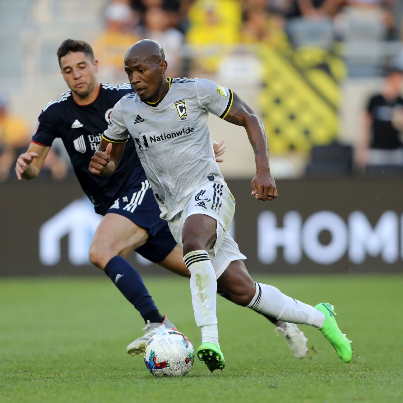 Pedro Santos and the Columbus Crew visit Foxboro tomorrow, N.E.