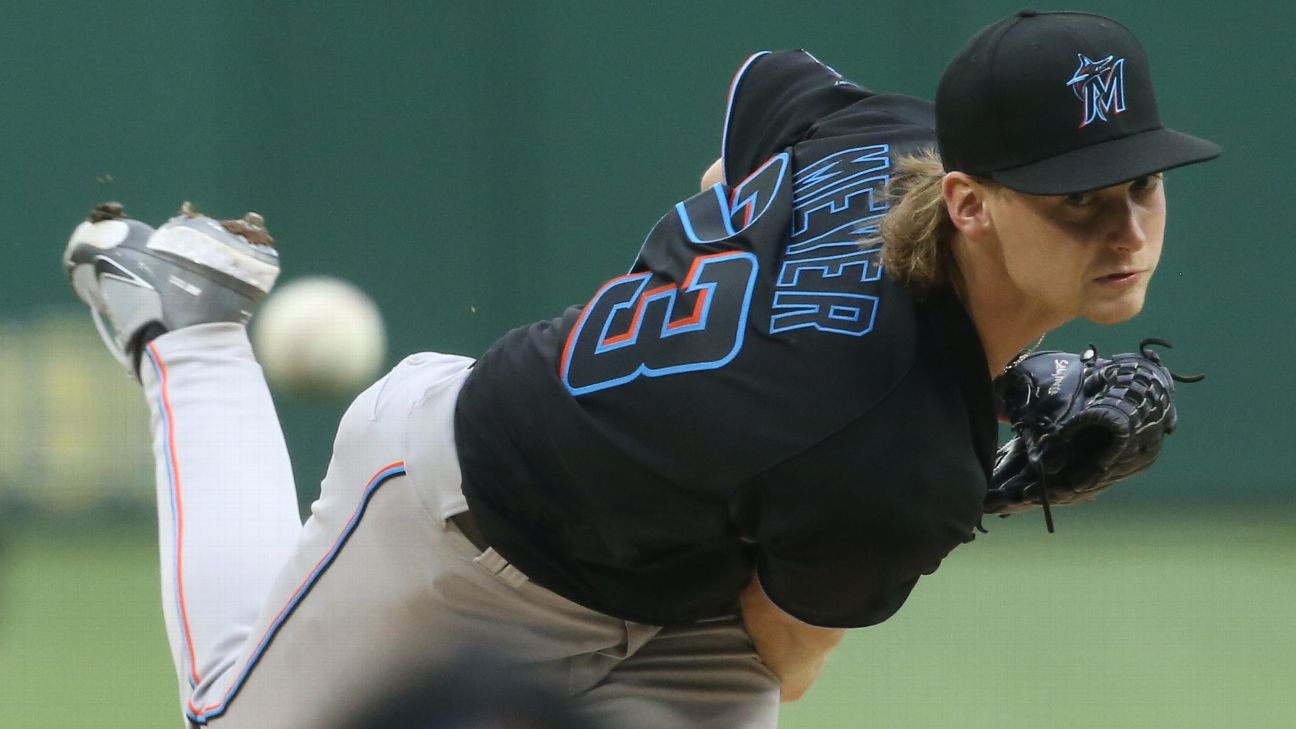 Miami Marlins put rookie RHP Max Meyer on IL with sprained elbow