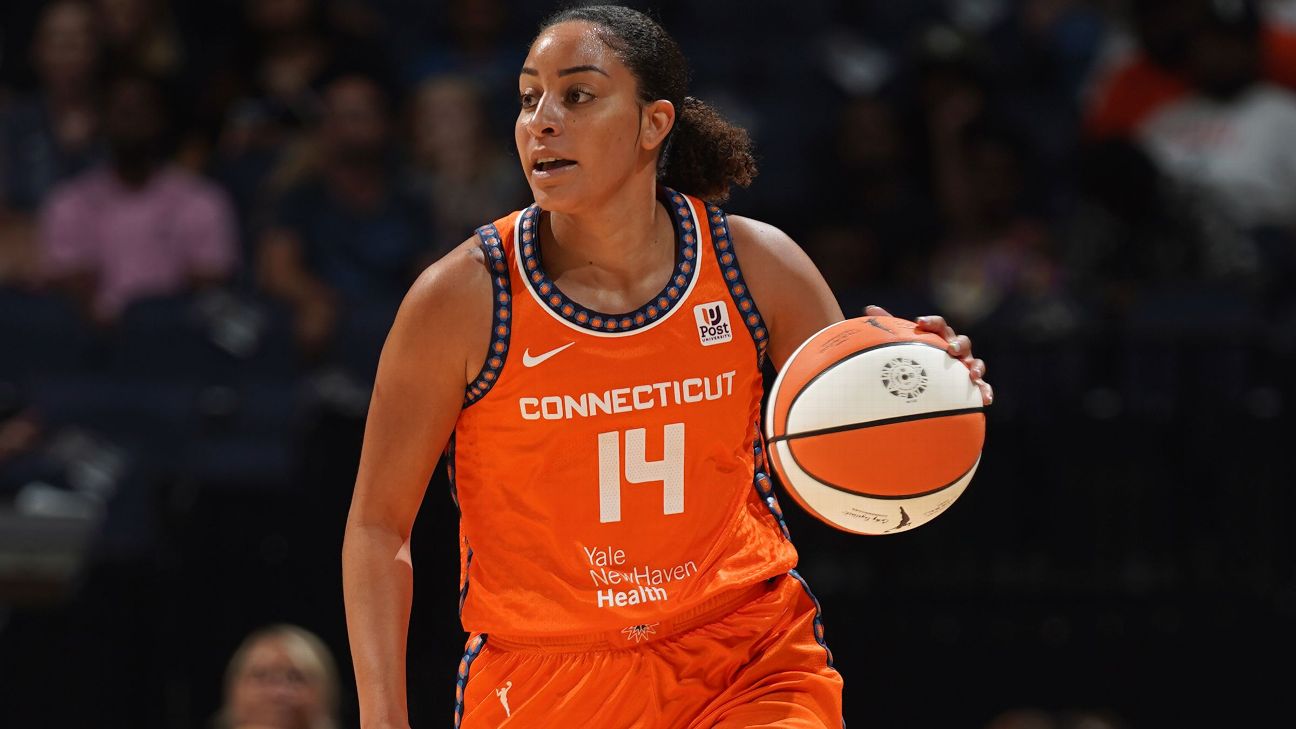 WNBA's Bria Hartley with the ankle breaking crossover and finish 