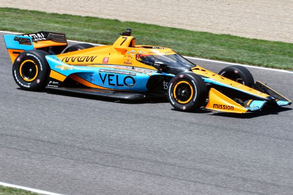 Rosenqvist, Rossi qualify 1-2 for Indy Grand Prix