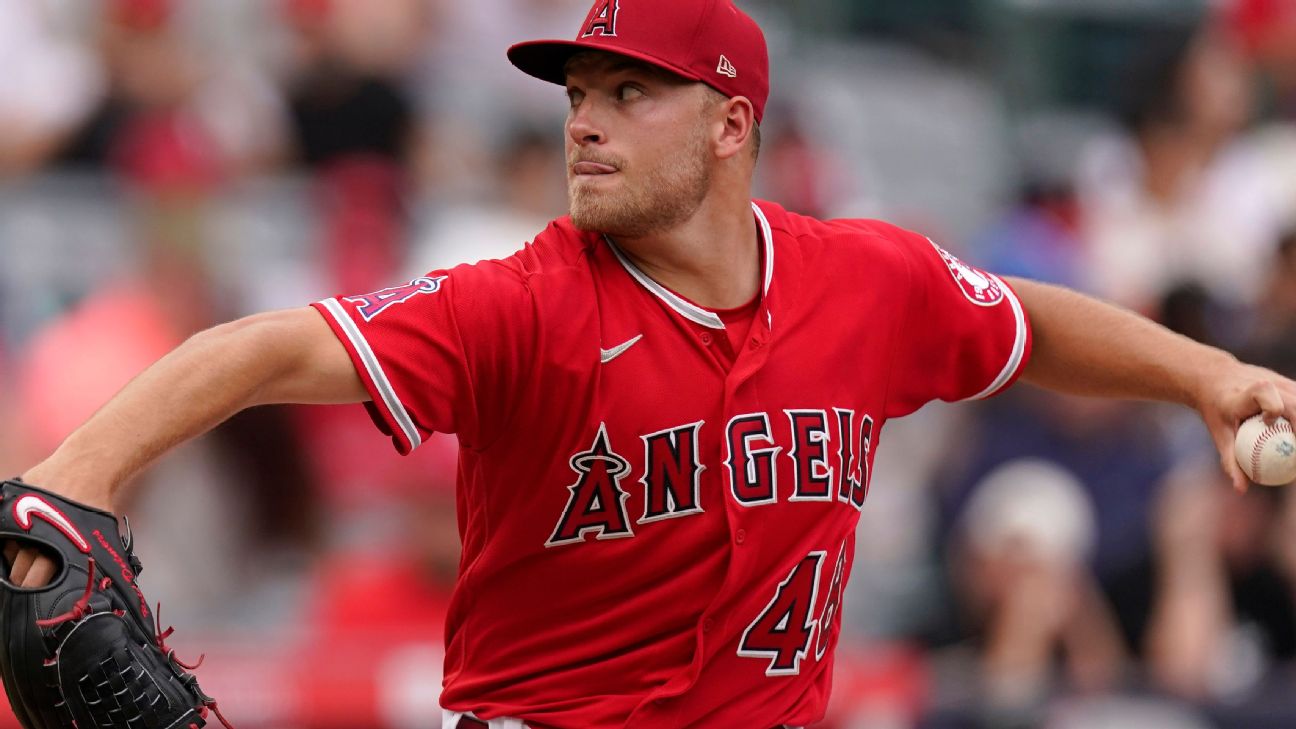 Angels left-hander Reid Detmers loses no-hit bid in 8th inning at Texas