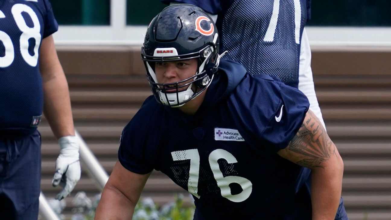 Chicago Bears OT Teven Jenkins misses 6th straight practice with  undisclosed injury - ABC7 Chicago