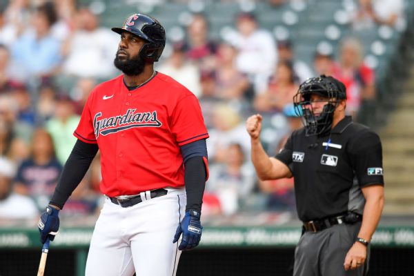 Struggling OF/DH Reyes DFA'd by Guardians