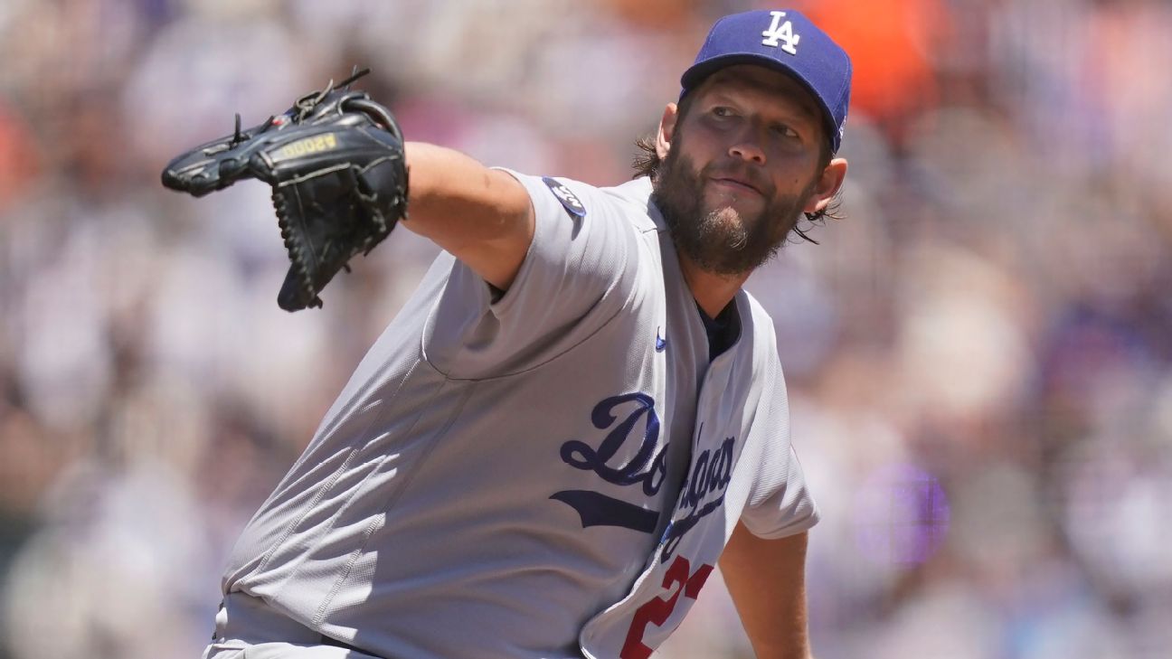 Clayton Kershaw loses for first time since May 21 as Giants beat Dodgers  2-1 – NBC Los Angeles