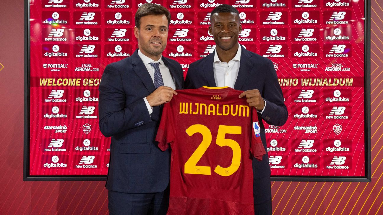 Wijnaldum leaves PSG for Roma on loan