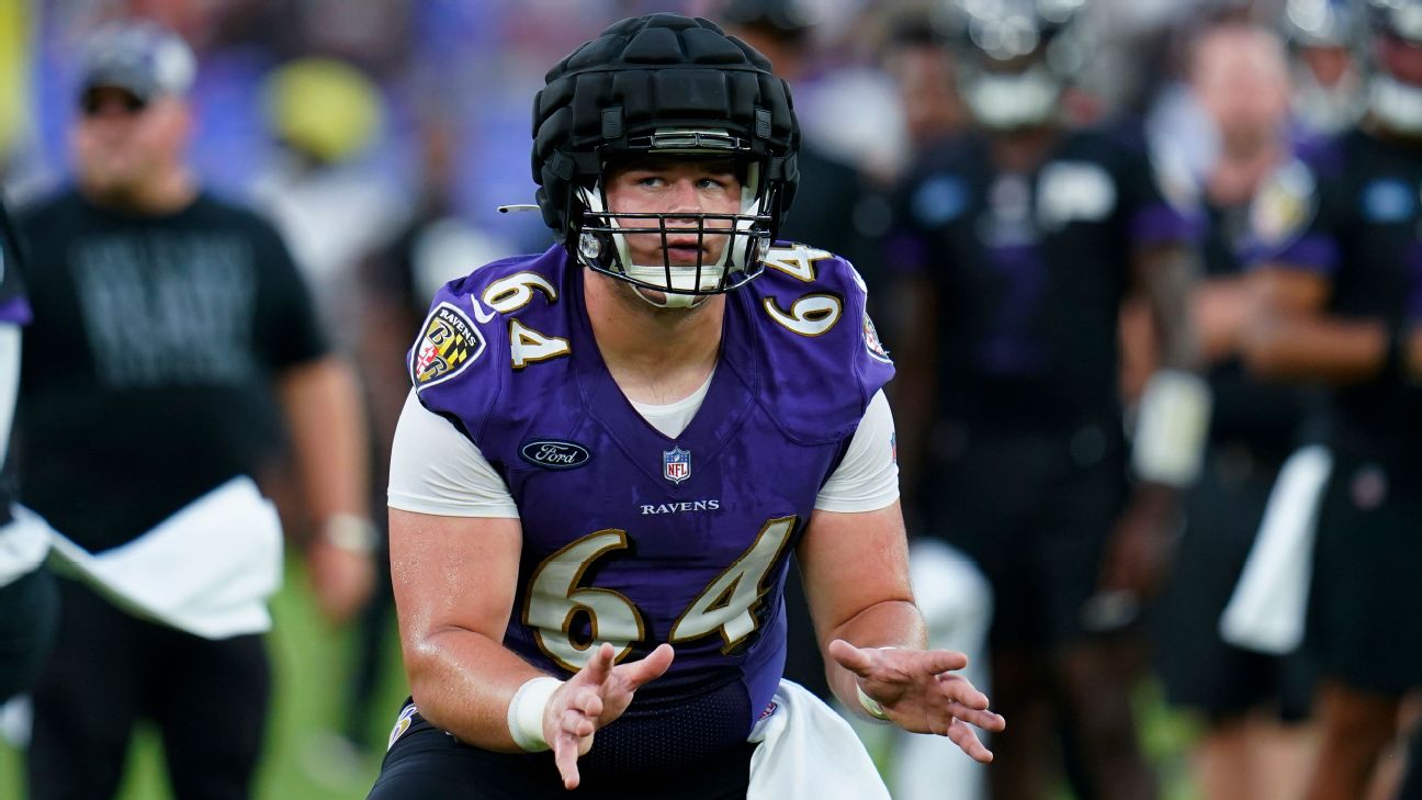 John Harbaugh disputes injury report on Ravens rookie center Tyler