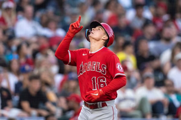 Angels' Moniak takes pitch off finger, gets X-rays