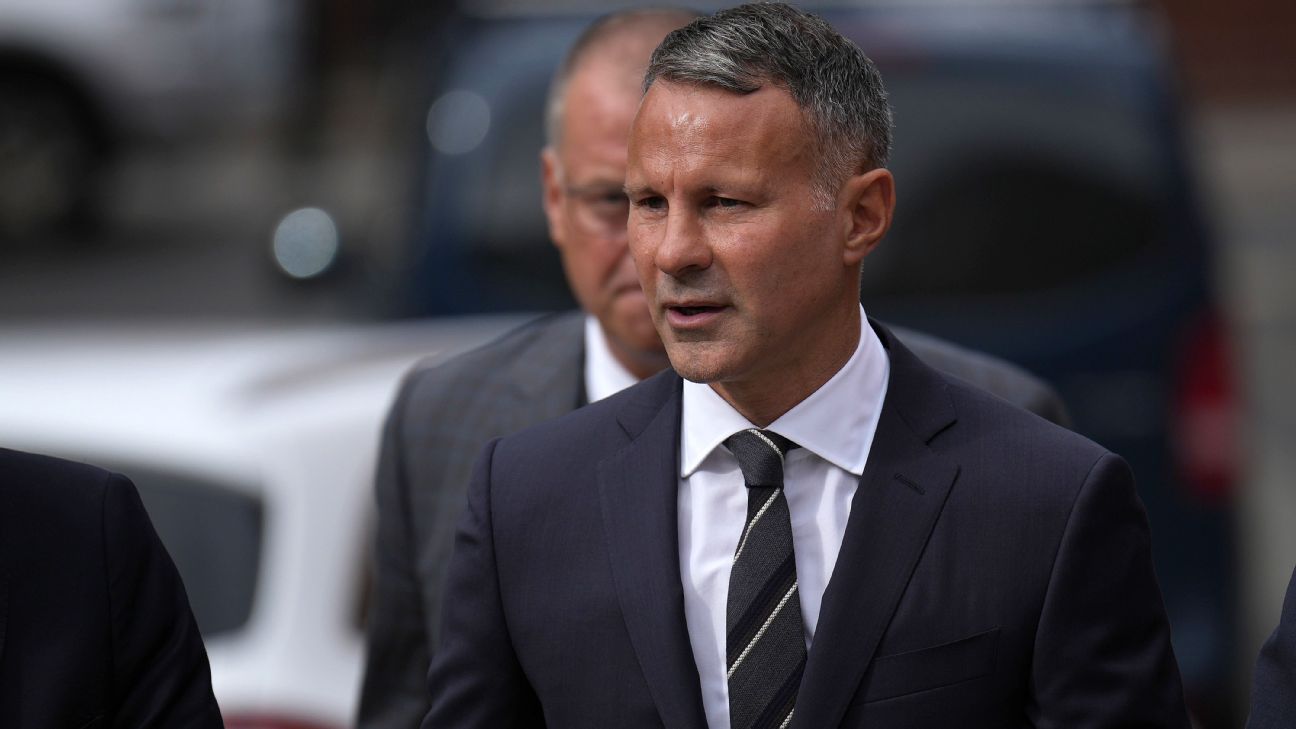 Giggs arrives at court to stand trial for assault