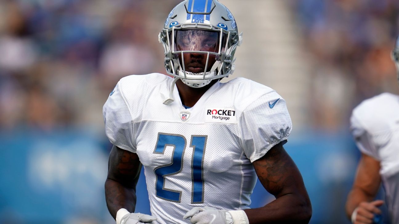 Cincinnati Bengals vs Detroit Lions Detroit Lions free safety Tracy Walker  III (21) reacts after a