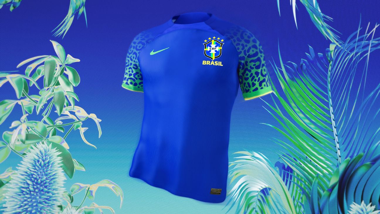 Pedido da Nike e estampa de onça 'na moda': como foi a criação da camisa da  seleção para a Copa do Mundo - ESPN