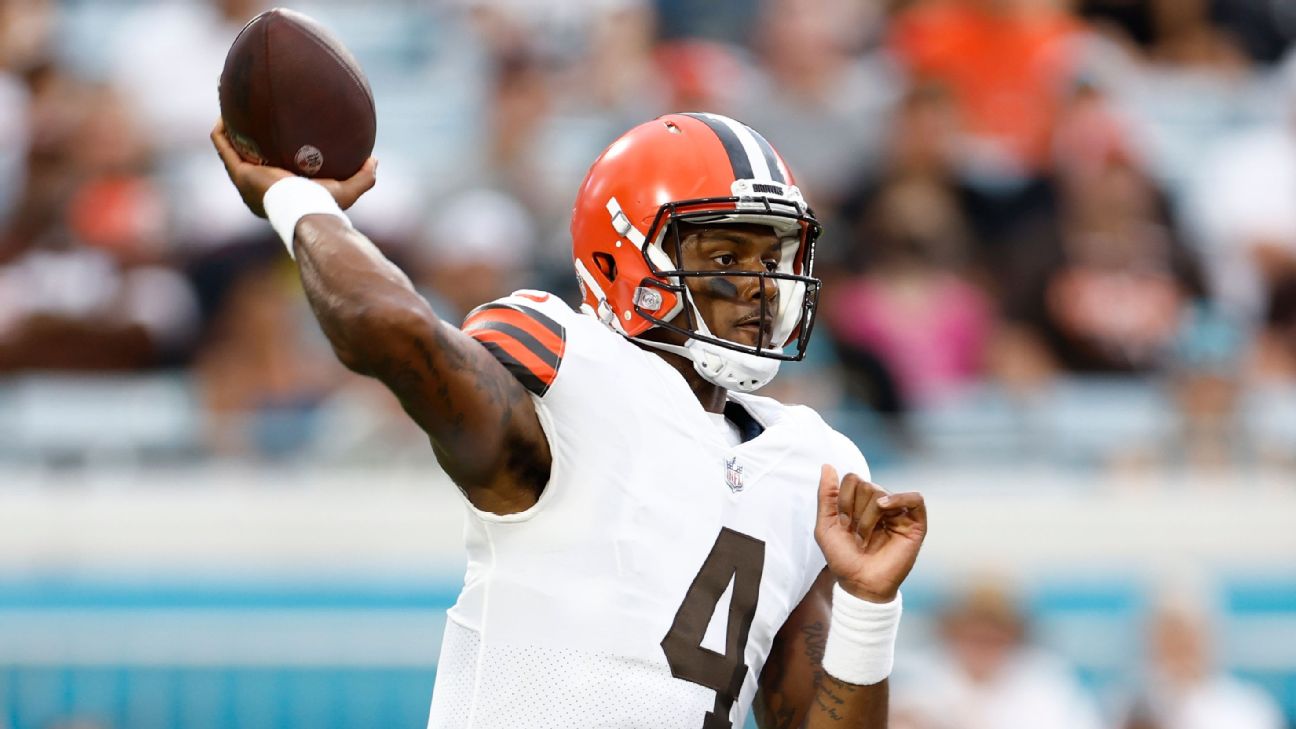 NFL suspends Cleveland's Deshaun Watson for six games. Nice try.