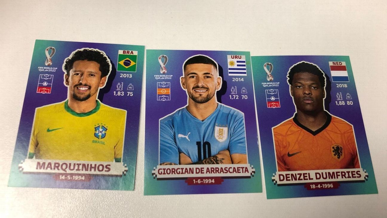 Copa do Mundo: Figurinhas de craques do Mundial chegam a