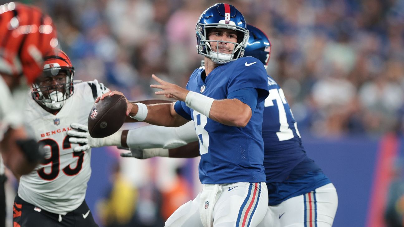 NFL preseason Week 2 takeaways: Giants' Jones looks poised; Ravens ...