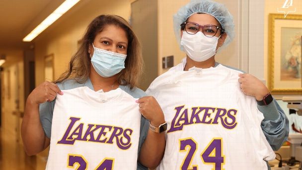 Lakers celebrate babies born at UCLA Mattel Children's Hospital on Kobe  Bryant's birthday - ABC7 Los Angeles