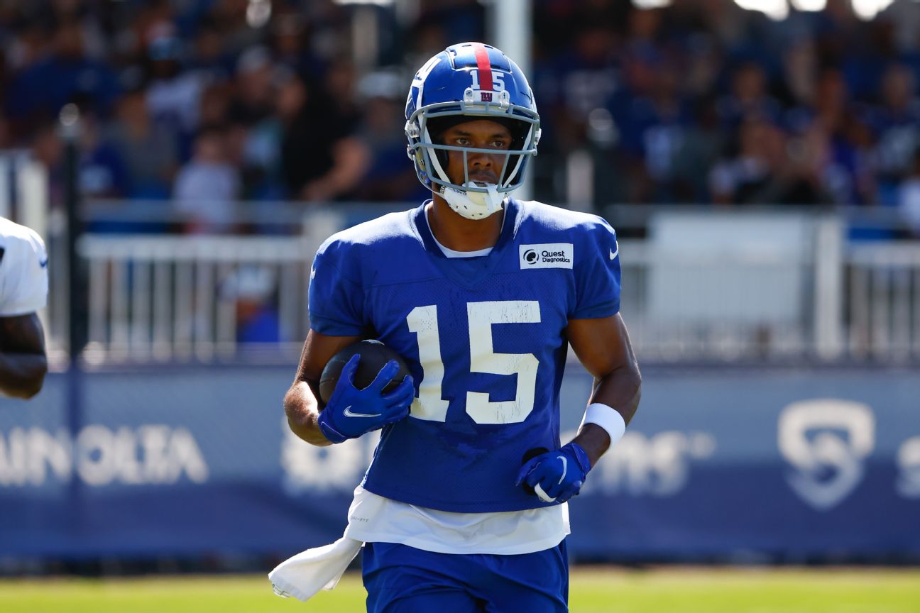 Giants lose rising WR Johnson to torn Achilles
