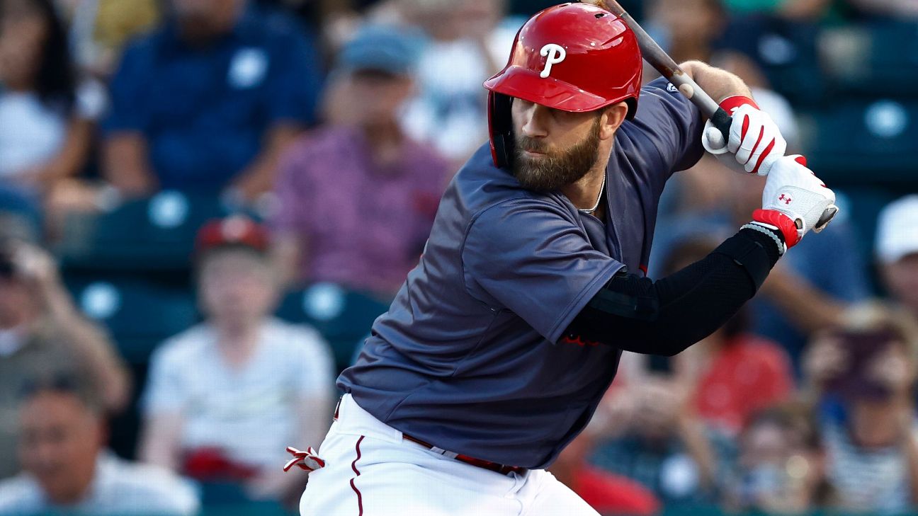 Philadelphia Phillies' Bryce Harper hits walkoff double in latest