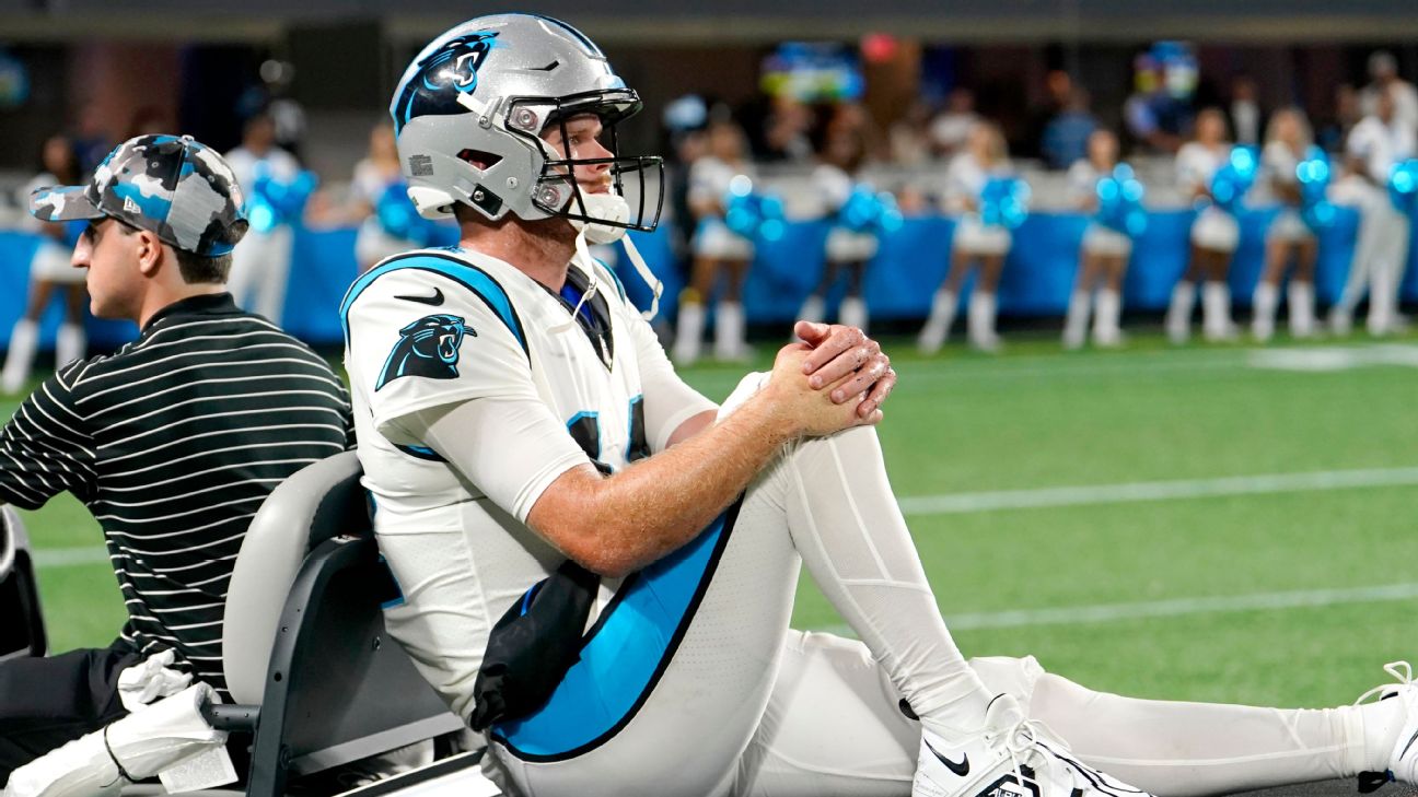 Darnold throws 2 TDs, Panthers smother Steelers backups 34-9