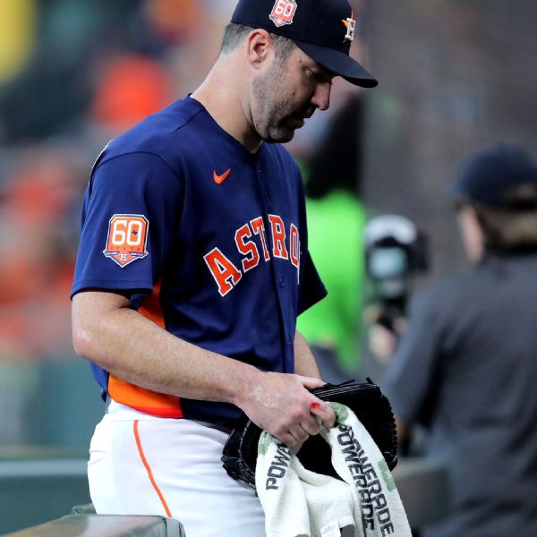 Astros' Verlander (calf) exits start after 3 innings