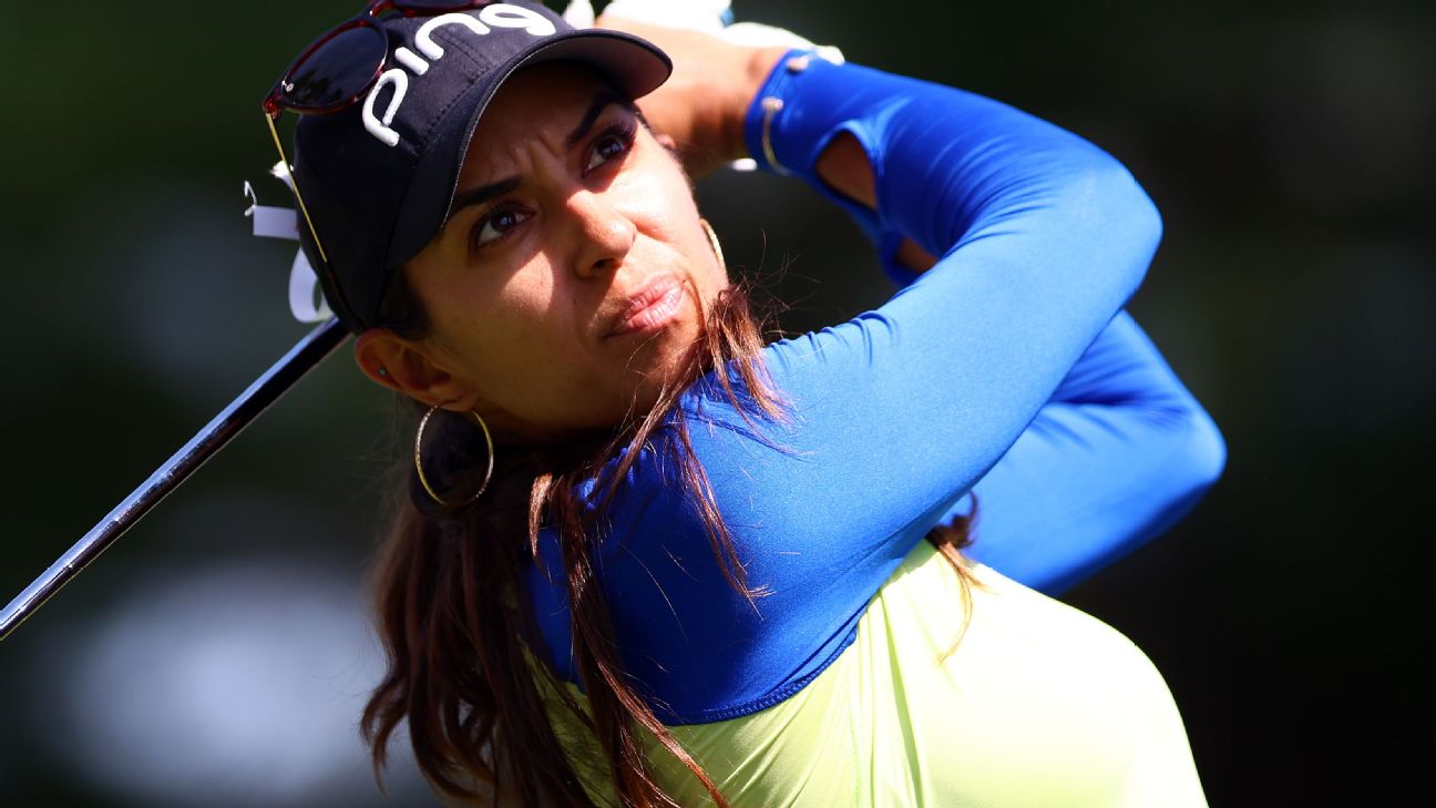 Local favourite Celine Boutier jumps into lead at Evian Championship