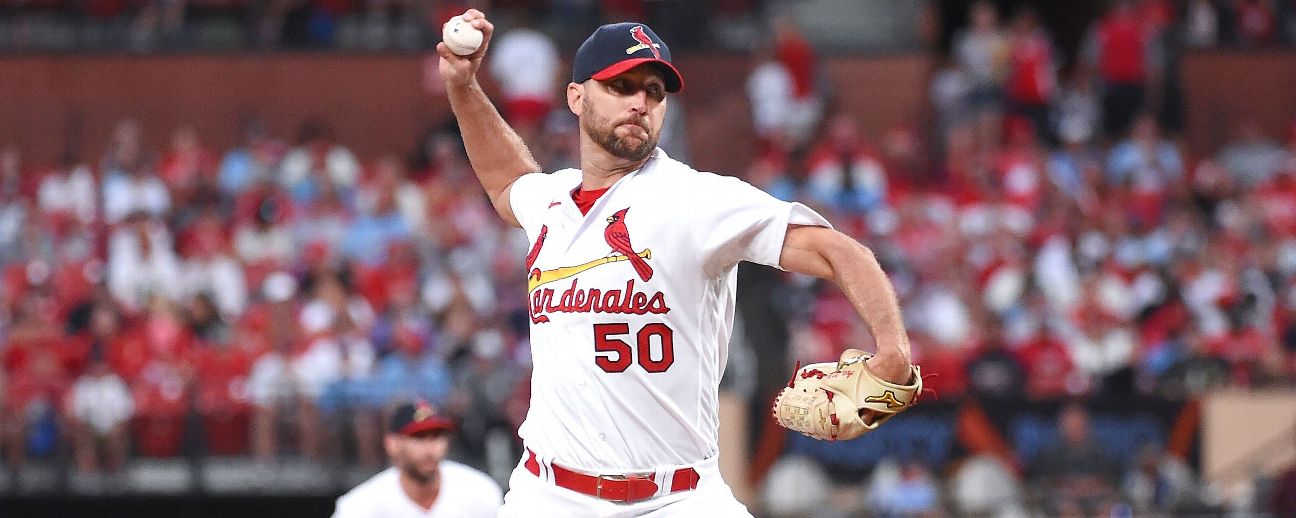 Adam Wainwright #50, St Louis Cardinals starting pitcher an…