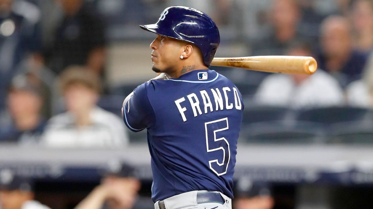 Wander Franco homers in return to Rays after 2-day benching - The San Diego  Union-Tribune