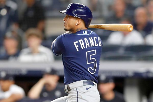 Franco back in lineup after 2-game benching