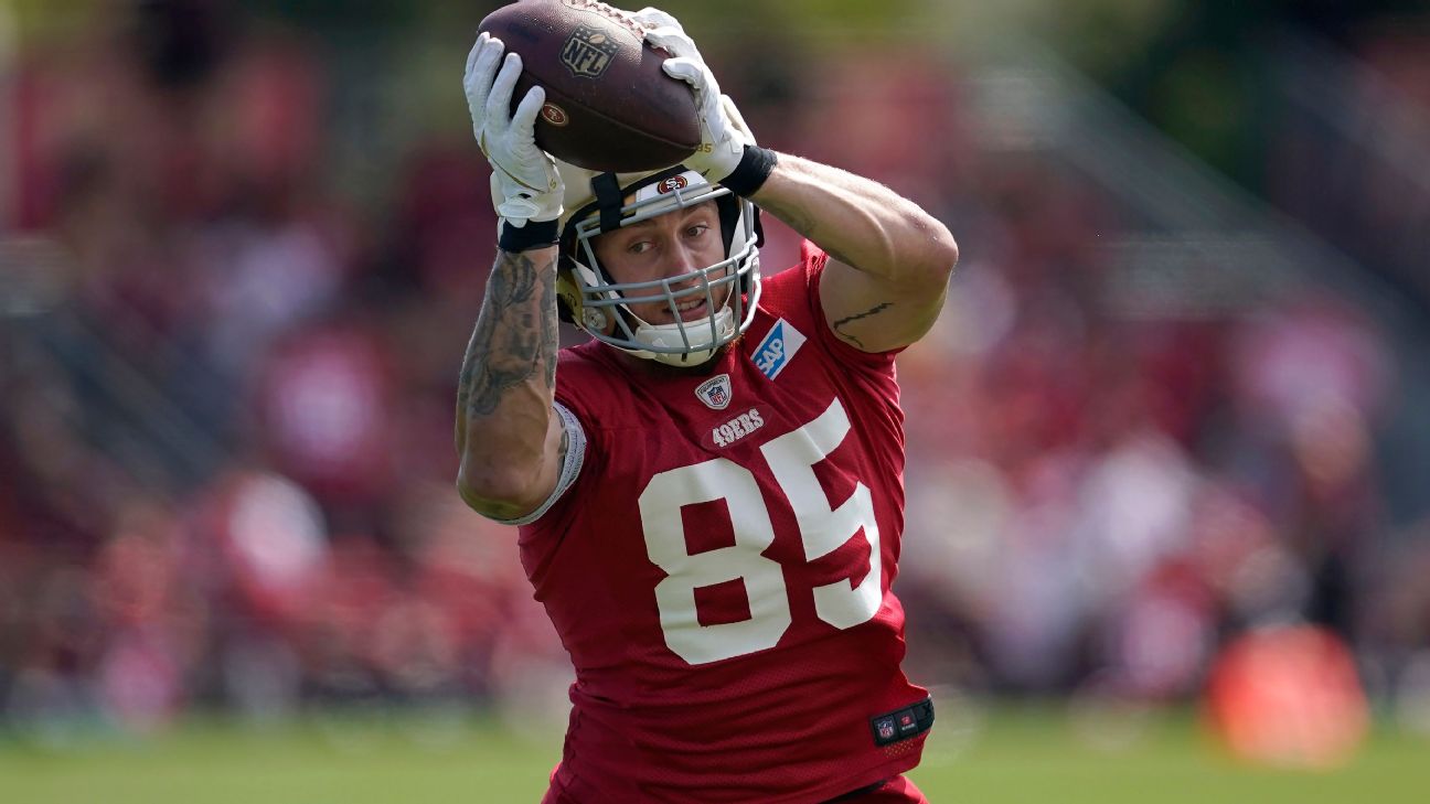 San Francisco 49ers' George Kittle (groin) inactive for Seattle