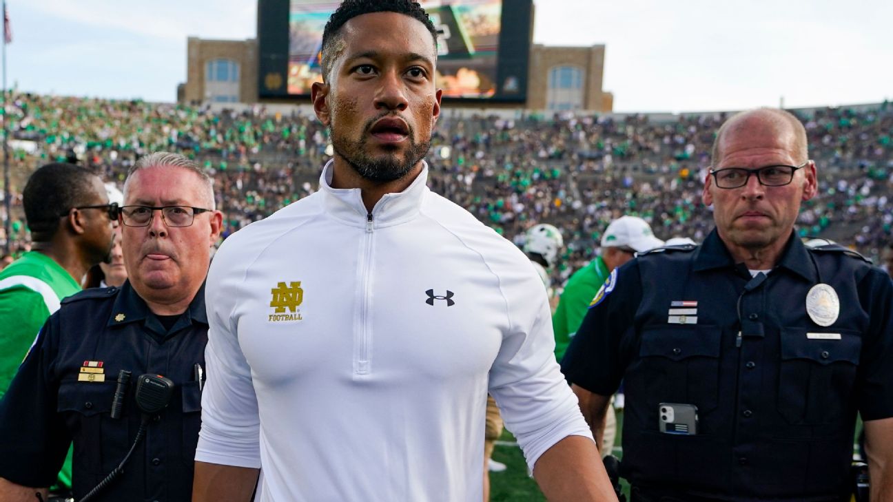 Starts with me': Marcus Freeman now 0-3 as Notre Dame coach after stunning  home loss to Marshall