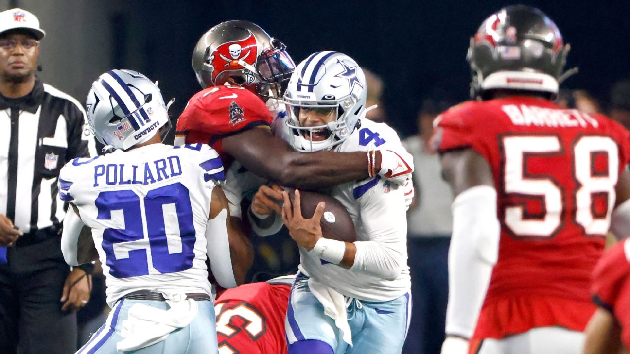 Dallas Cowboys vs. Tampa Bay Buccaneers NFL playoff game schedule, TV