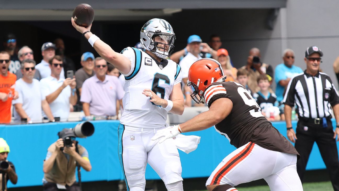 Baker Mayfield Wears Nike Blazers Before Carolina Panthers Game