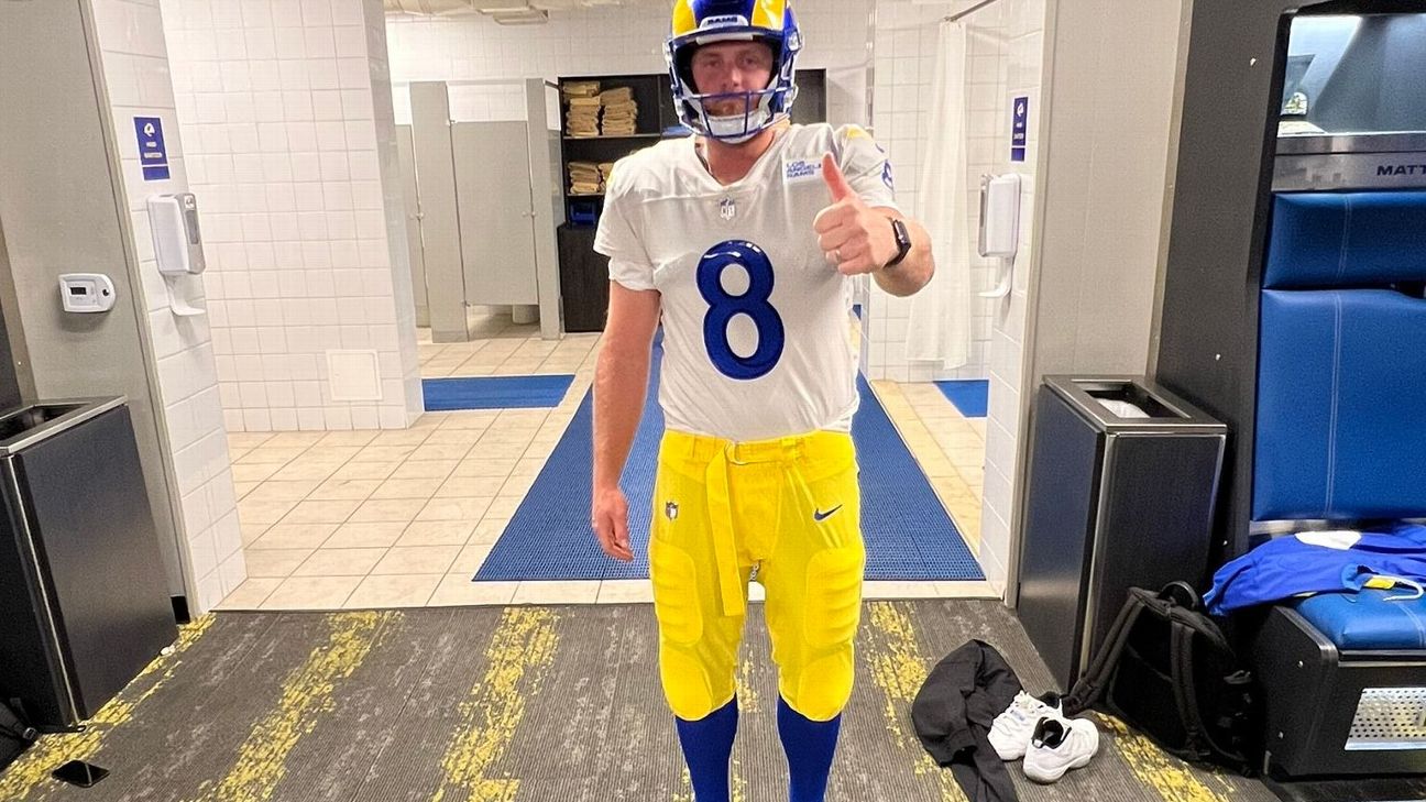 Los Angeles Rams kicker Matt Gay pokes fun at NFL uniform violation in  Tweet - ESPN