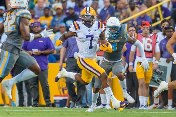 r1063942 600x400 3 2 LSU Tigers' Keyshawn Pote leaves the game against the New Mexico Lobos due to childbirth.