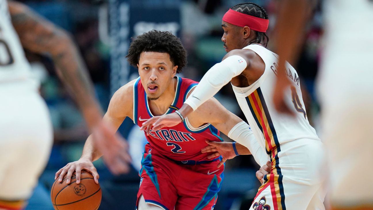 Pistons guard Cade Cunningham bulked up for 2nd NBA season