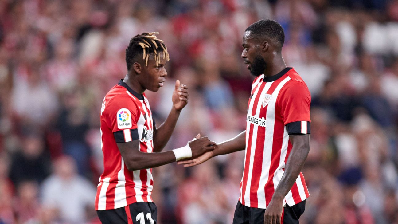 Inaki and Nico Williams, brothers on different national teams, make history  for Athletic Club - ESPN