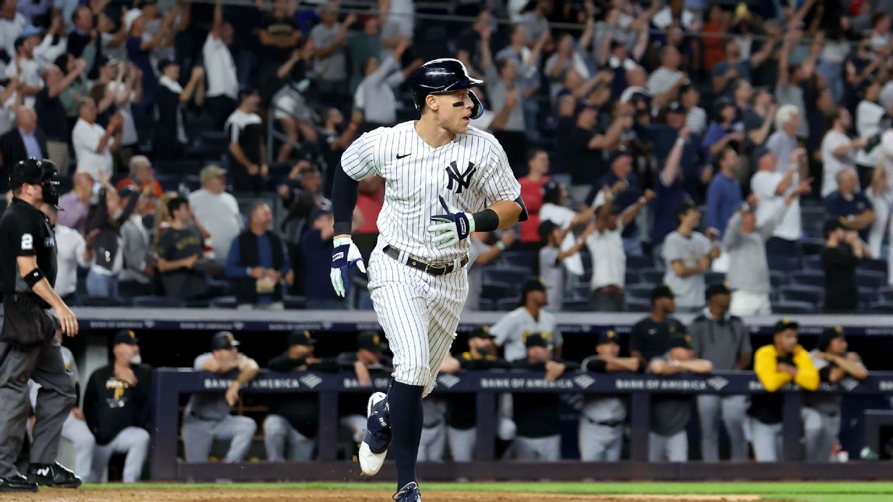 r1064880 1296x729 16 9 Aaron Judge home run props draw widespread betting interest, New York Yankees star closes in on record