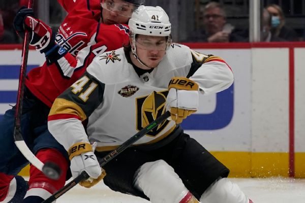 Golden Knights say center Patrick out for season