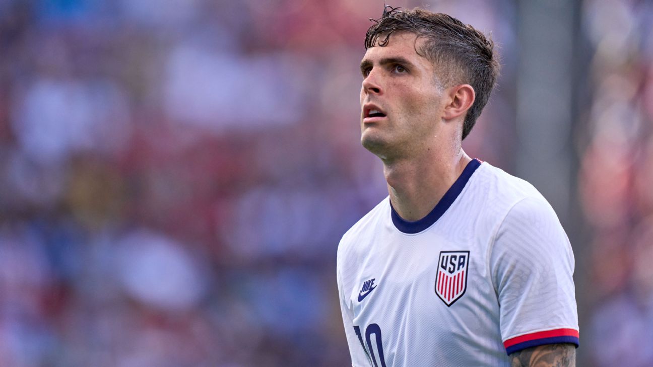 Pulisic out of USMNT's WC warm-up with injury