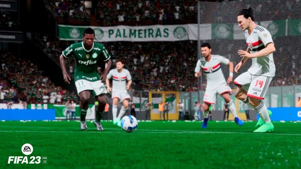 como jogar com times brasileiros no FIFA 23 #fifa23 #brasileirao #time