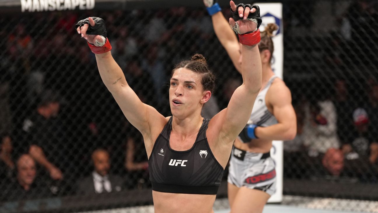 What time is the Mackenzie Dern vs. Angela Hill fight tonight