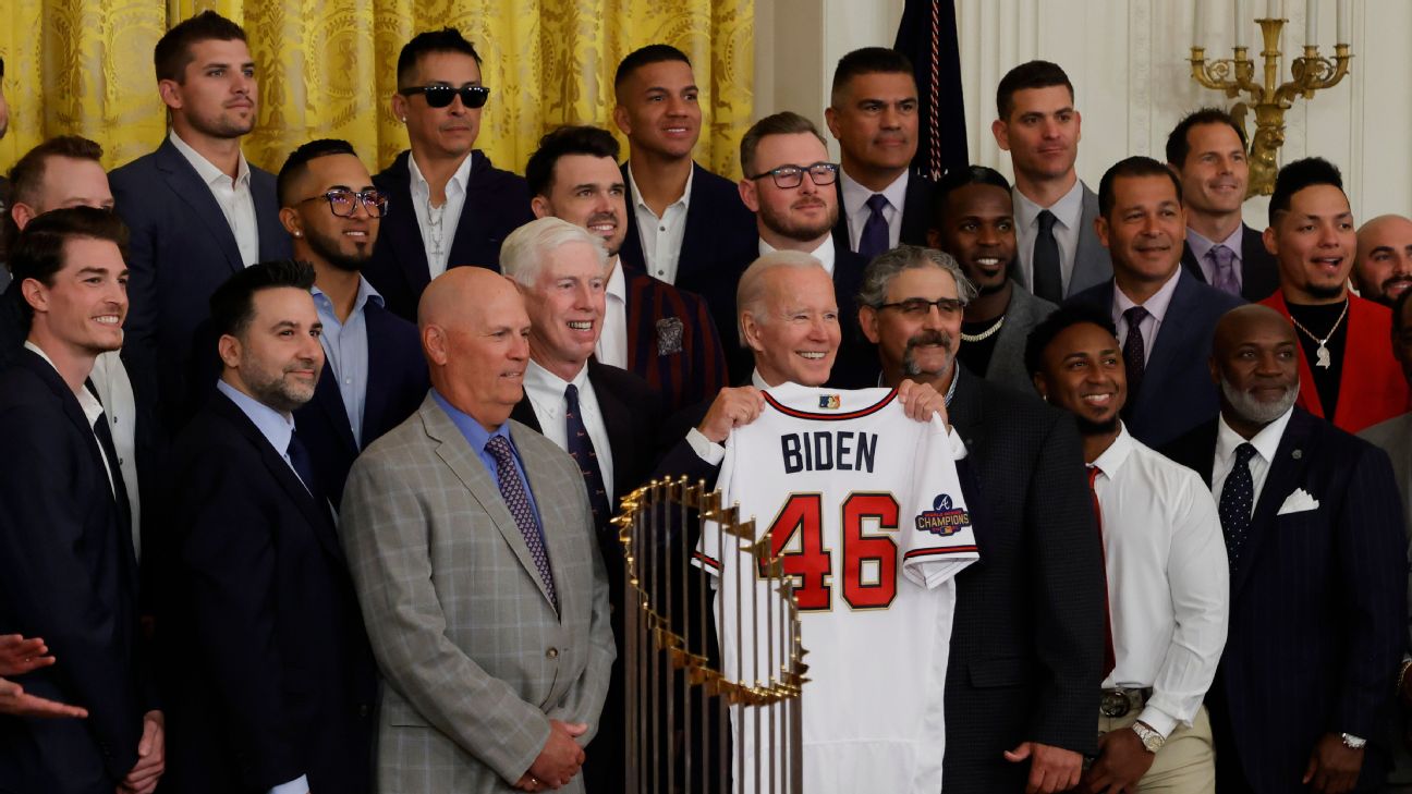 Biden honors World Series champion Atlanta Braves at White House