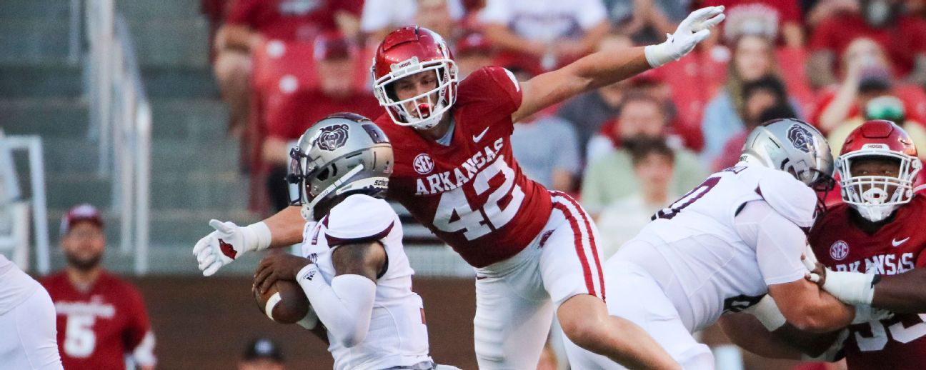 Broncos pick Arkansas's football Drew Sanders in 2022 NFL Draft