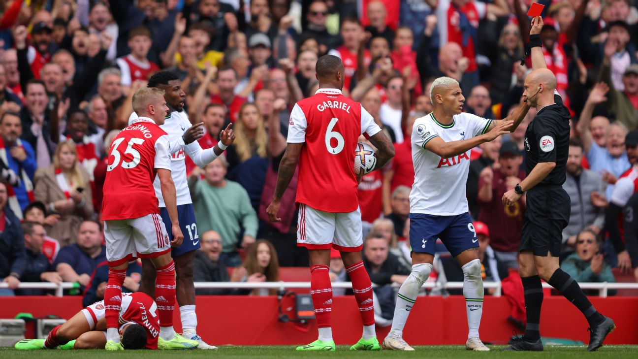 Follow live: Tottenham host Arsenal in North London derby
