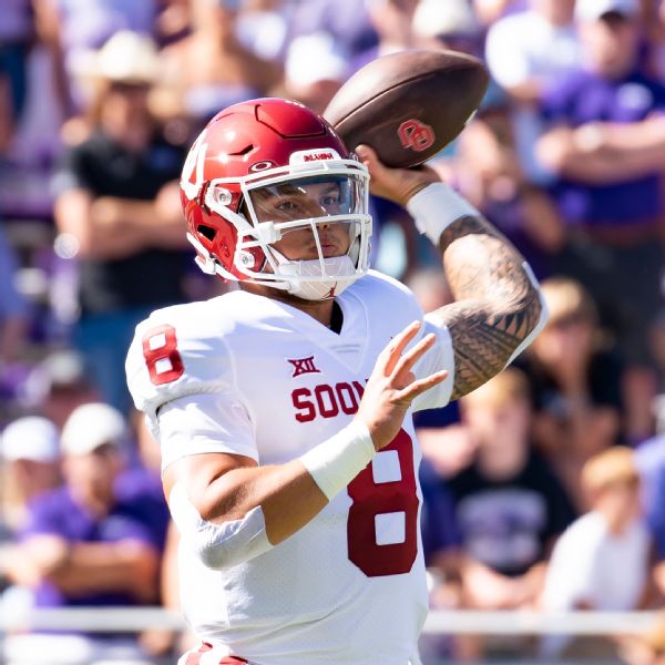 Sooners QB Gabriel out of game after hit to head