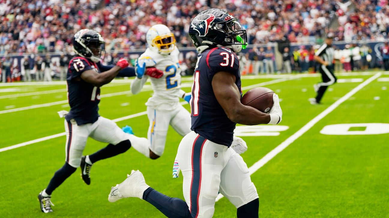 Dameon Pierce - Rookie comes up big again for Texans - Fantasy Index